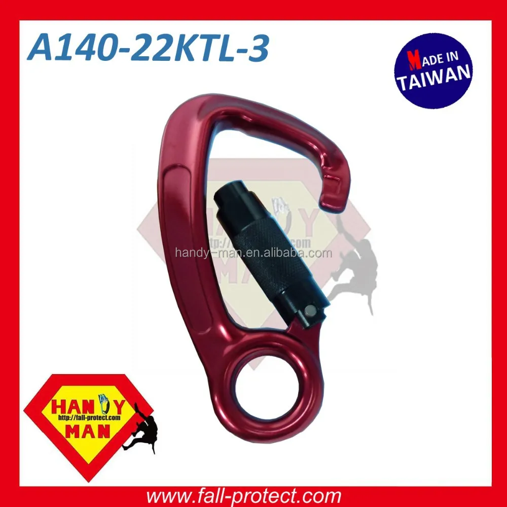 Forged Aluminum Captive Eye Triple Lock Snap Hook