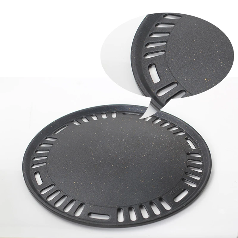 Оптовая продажа антипригарная круглая Корейская тарелка для гриля и