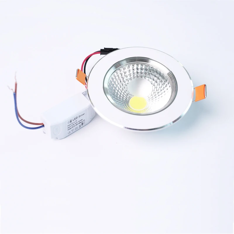 Led spotlight cob 3w 5w 9w 12w 15w 30w recessed downlight sky night lamp