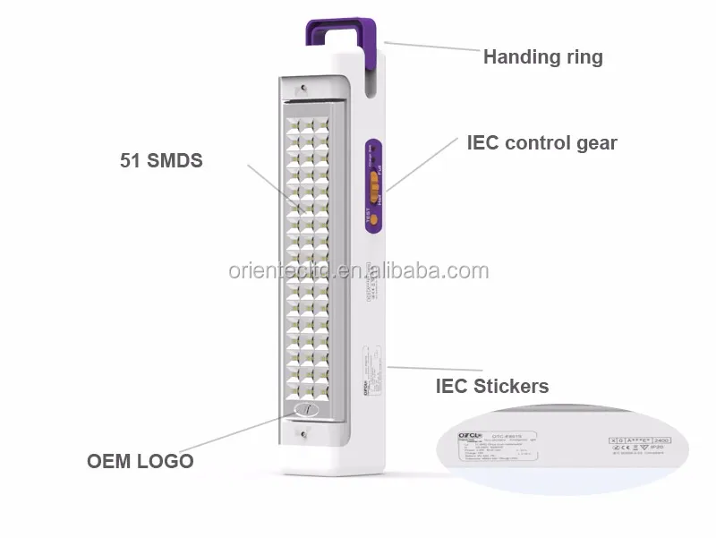 OT-E851S Classic 51LED solar rechargeable led emergency luminary