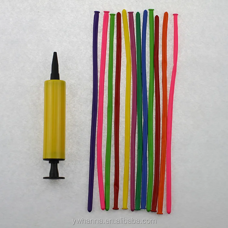 2022 party supply DIY balloon pump set 1big pump+12 pieces of 1g long balloons for balloon suit