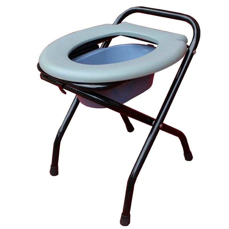 New Design lightweight eco-friendly folding adjustable commode toilet chair