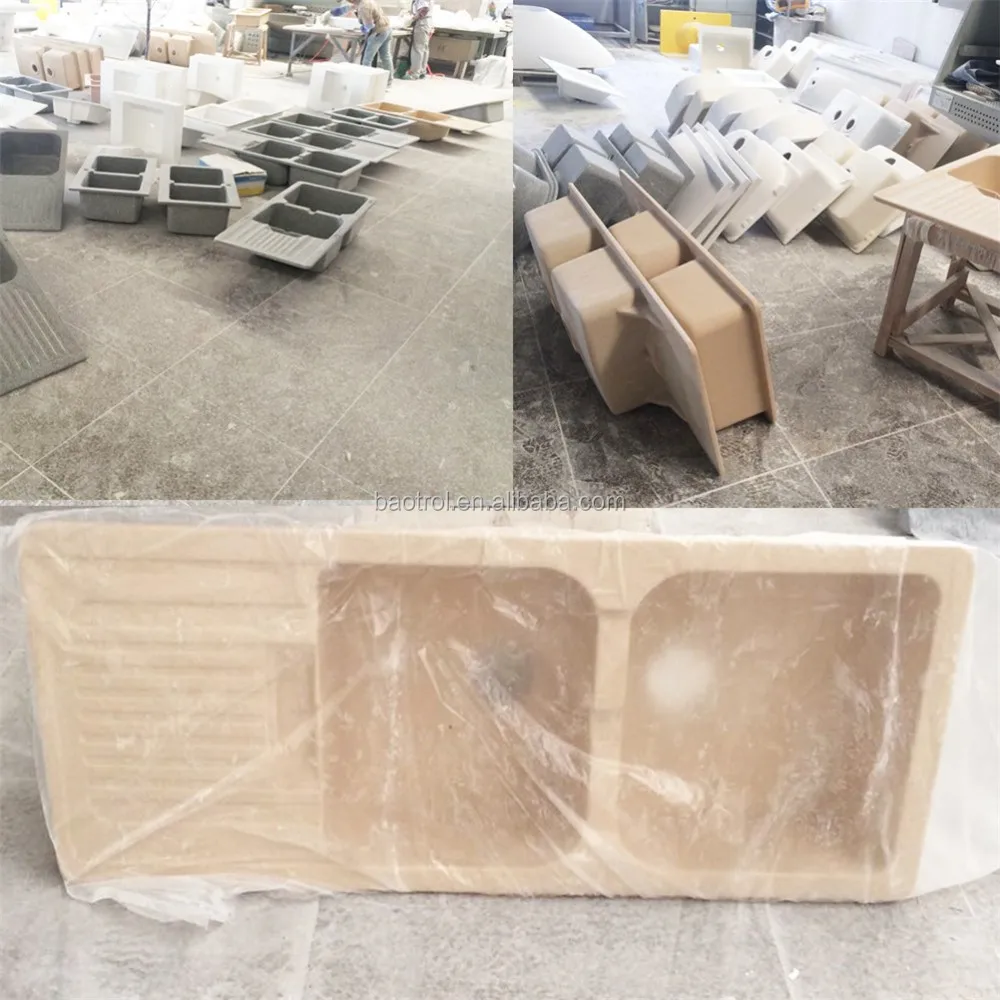 Artificial stone Kitchen Sink, Stone Undermount Sink, Italian acrylic Kitchen Sink