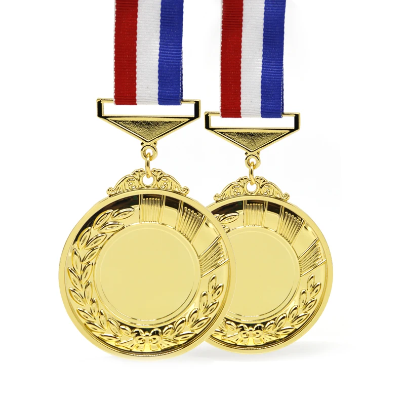 Wholesale Gymnastics acrylic Medal Sublimation Blank Marathon Medal Miniature Plain Winning Gold Silver Bronze Honor Medale