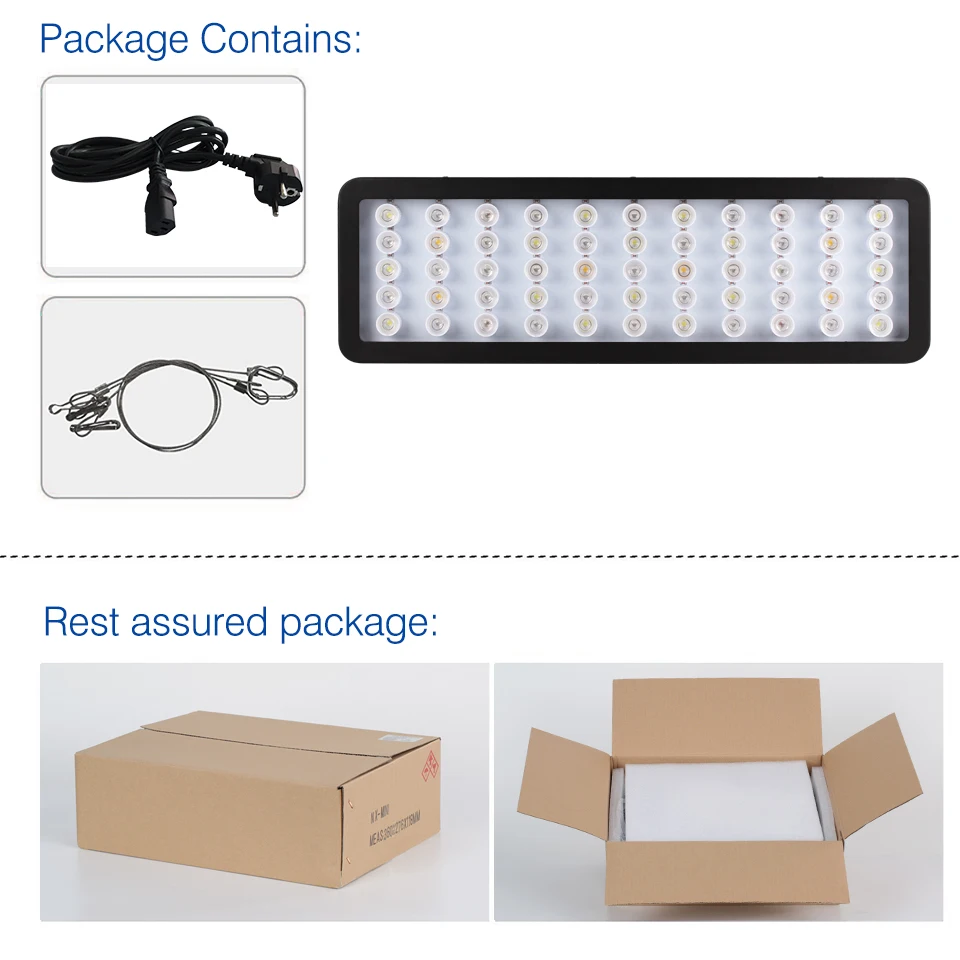 2019 Newest 165W WiFi Control LED Aquarium Light for Coral Reef Fish Tank