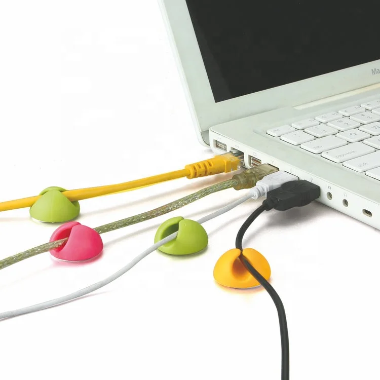 Многоцелевой клей один Solt держатель кабеля Клип оптовая продажа сотовый телефон аксессуары красочные стол кабельный зажим