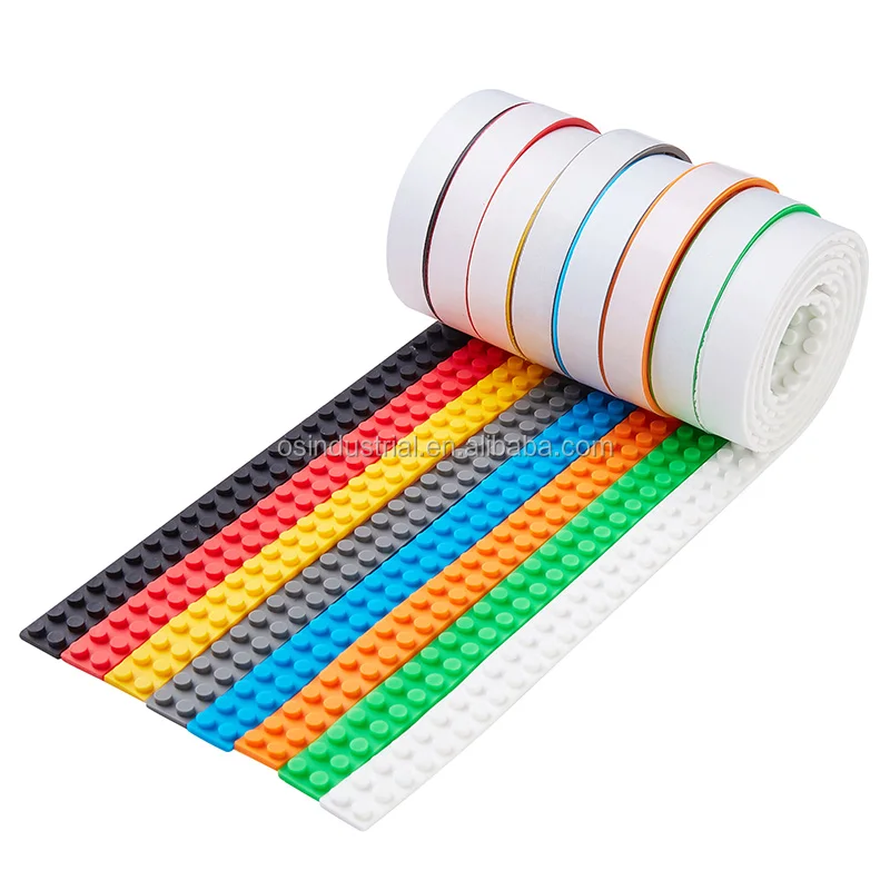 2018 FDA Гибкая Силиконовая Building Block рулон ленты набор игрушек для детей