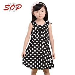 Wholesale Children Clothing Baby Girls Dress Kids Frock New Design Fashional Cotton Dresses Casual Hot Summer Elegant Beach Wear