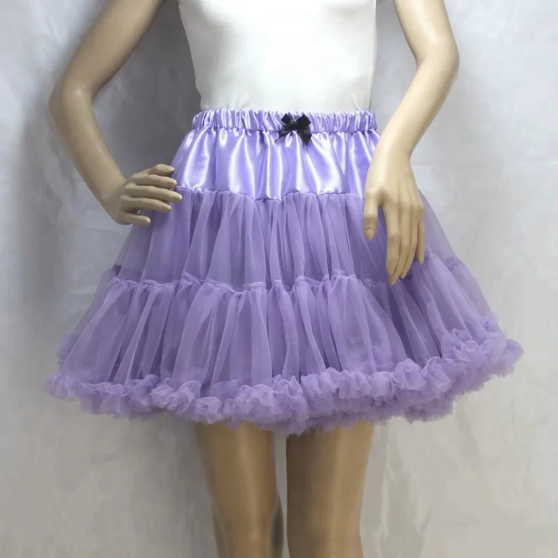 Princess Super Fluffy Adult Pettiskirt Wholesale Women Soft White Petticoat Tutu