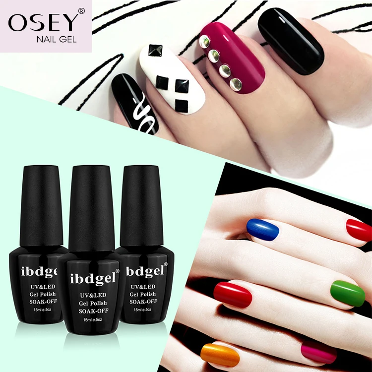ibdgel esmaltes Brand Gel Nail Polish UV 3 Steps Color Gel Nail polish nail Art