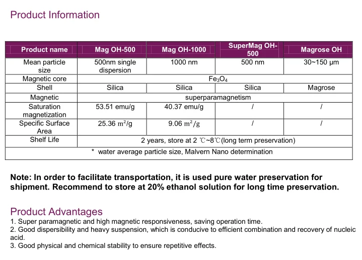 500nm paramagnetic hydroxyl silica coated magnetic Nano particles/beads for DNA/RNA extraction(-OH)