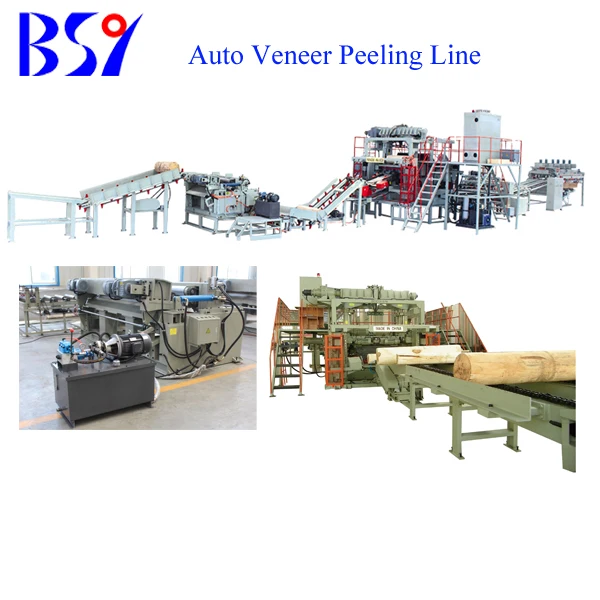 BQK1913/4 CNC Single Chuck-Non Chuck Combined Rotary Lathe for veneer