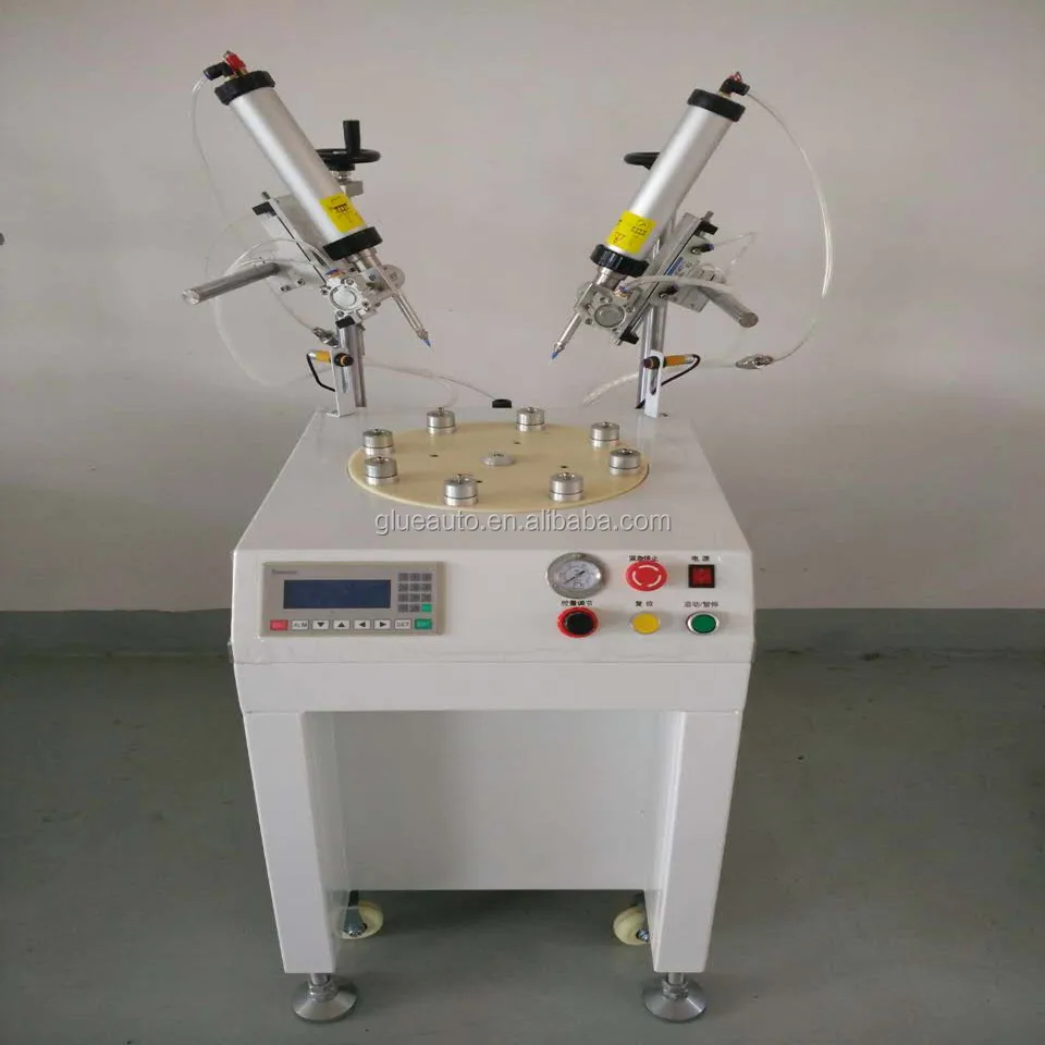 automatic silicone dispensing machine for LED bulbs,2500pcs/h capacity automatic glue dispenser gluing machine