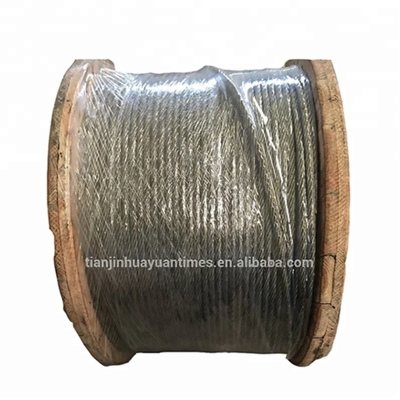 6mm ungalvanized Steel  wire ropes for Elevator Rope