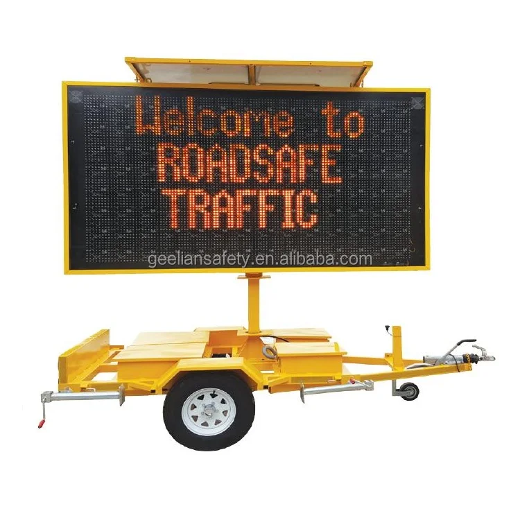 Portable Police Radar High Speed Limit Traffic Signs Control Trailers
