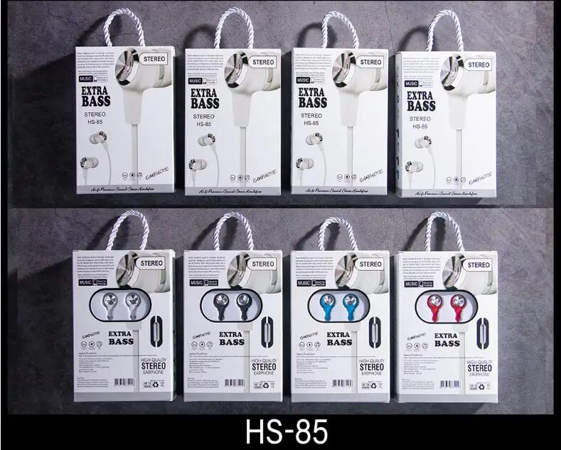 Новая упаковочная коробка HS-85 наушники с функцией превосходной передачи басов Универсальный micophone вызова гарнитура