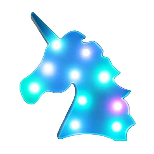 Home Decoration Unicorn Kids Night Light, Soft Lights LED Night Lamp, Multiple Choices from Butterfly Angel Crown Snow Kid Light