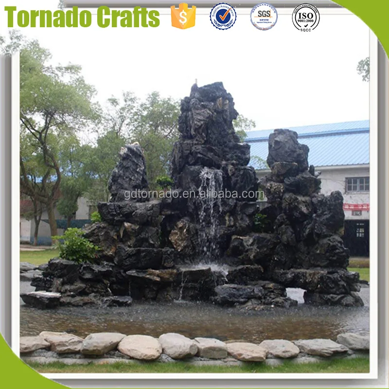 2017 Swimming pool Indoor Artificial Waterfall Fountain with pump for sale