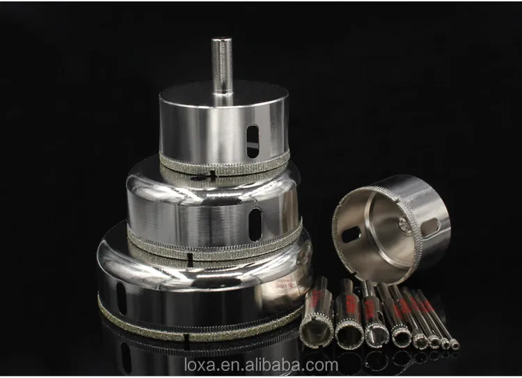 Diamond Coated Hole Saw Drill Bits 3mm-160mm For Glass Marble Tile