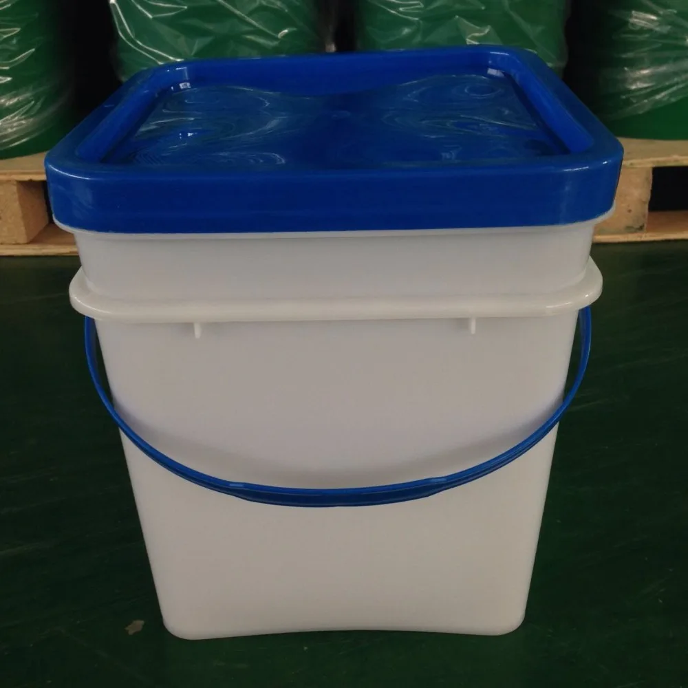 New plastic bucket,flexible Eco-friendly high quality,with lid and handle rectangular/square plastic pail with lid and handle re