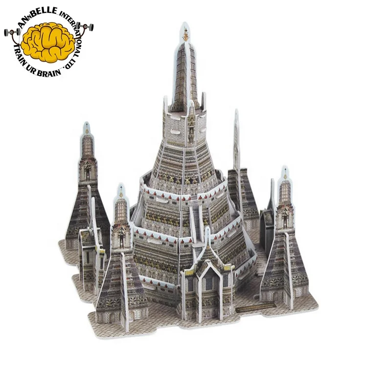 Thai Souvenir 3d Puzzle the Pagoda of the Temple of Dawn (Thailand)