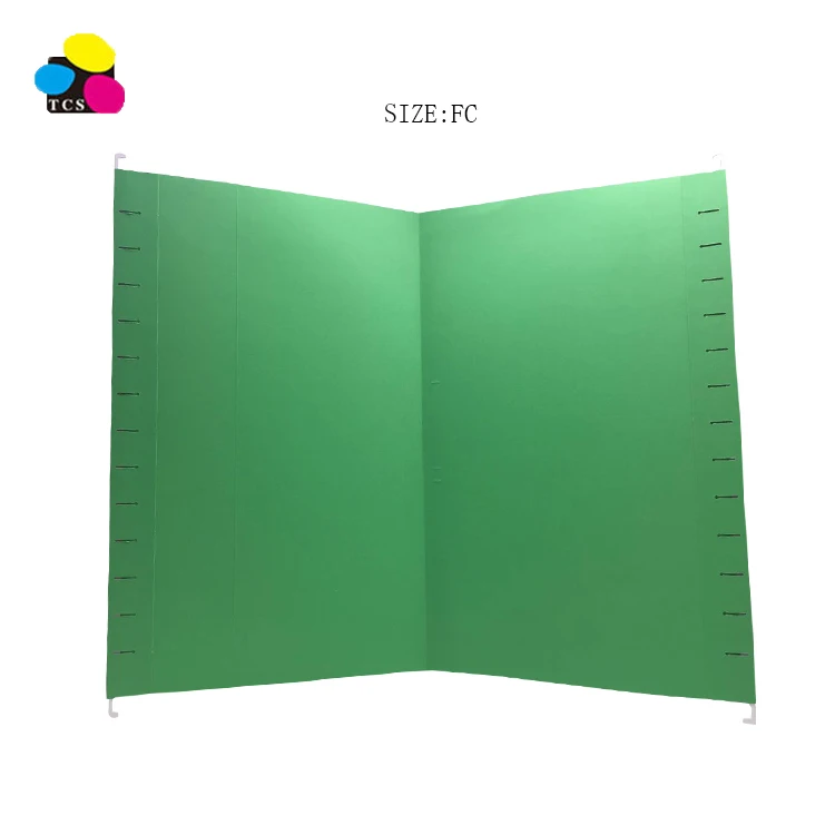 Plastic Tabs and Blank Inserts in 25pcs/box Light Green Paper Suspension File Folders