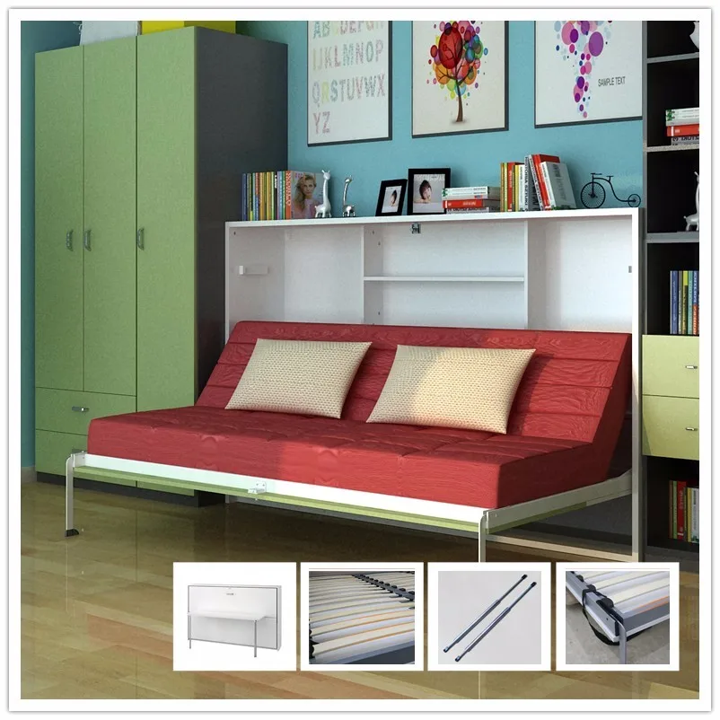 Fitting wall mounted murphy bunk beds with Gas spring