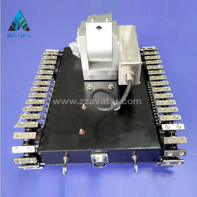 Kitchen grease exhaust hood air duct cleaning robot