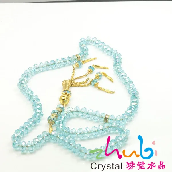 Crystal Rosary,Led Islamic Lights,10mm Muslim Grey Crystal Prayer Beads in Bulk Islamic Prayer Beads