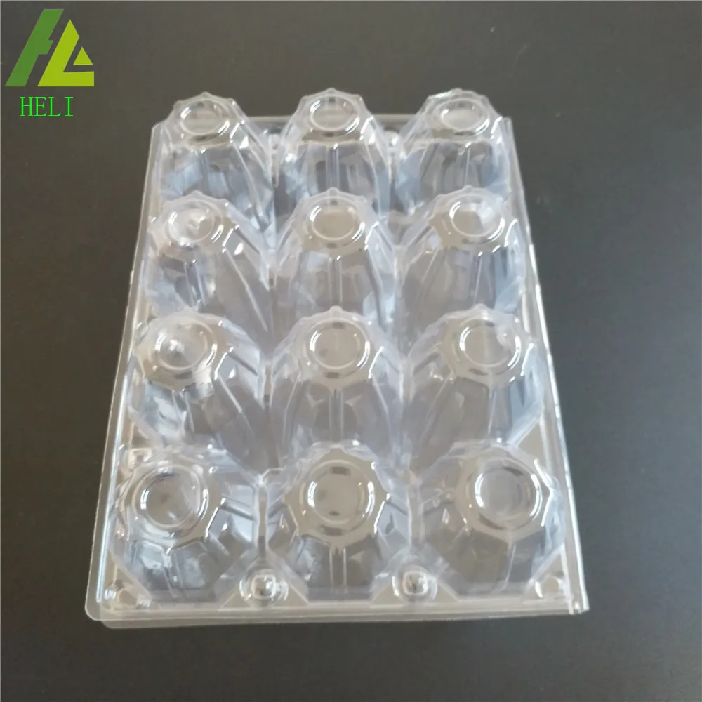 factory price Wholesale transparent 3x4 PVC plastic eggs cartons