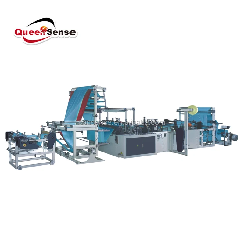 RLD 1300 String Ribbon Rolling Garbage Bag Making Machine Without Paper Core   Trash Bag On Roll Making Machine