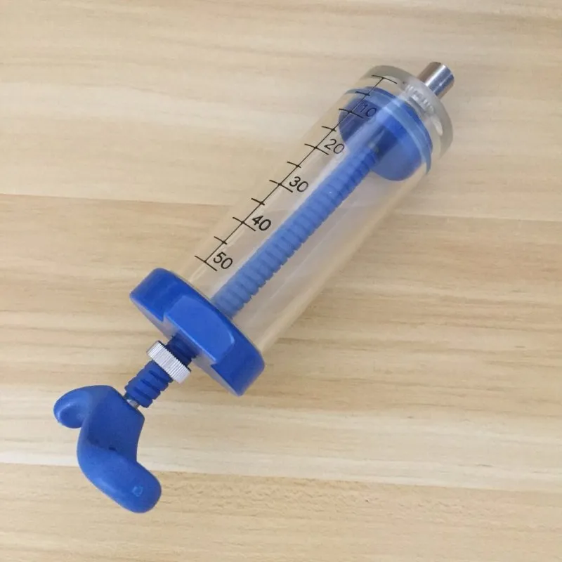 50ml veterinary instrument syringe with dose nut