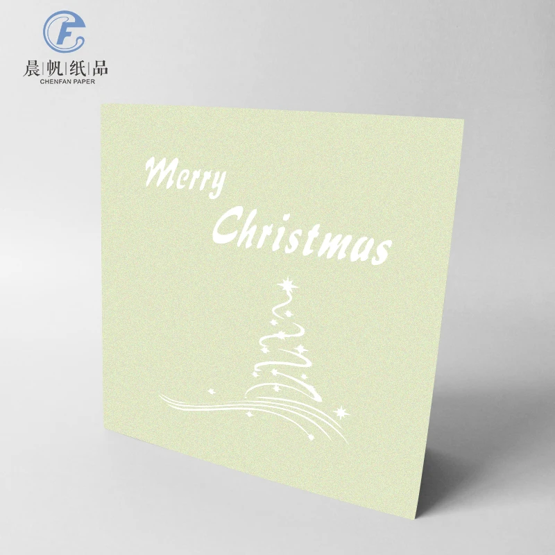 Handmade customized 3D Pop up Merry Christmas Tree Gift Card Greeting Cards