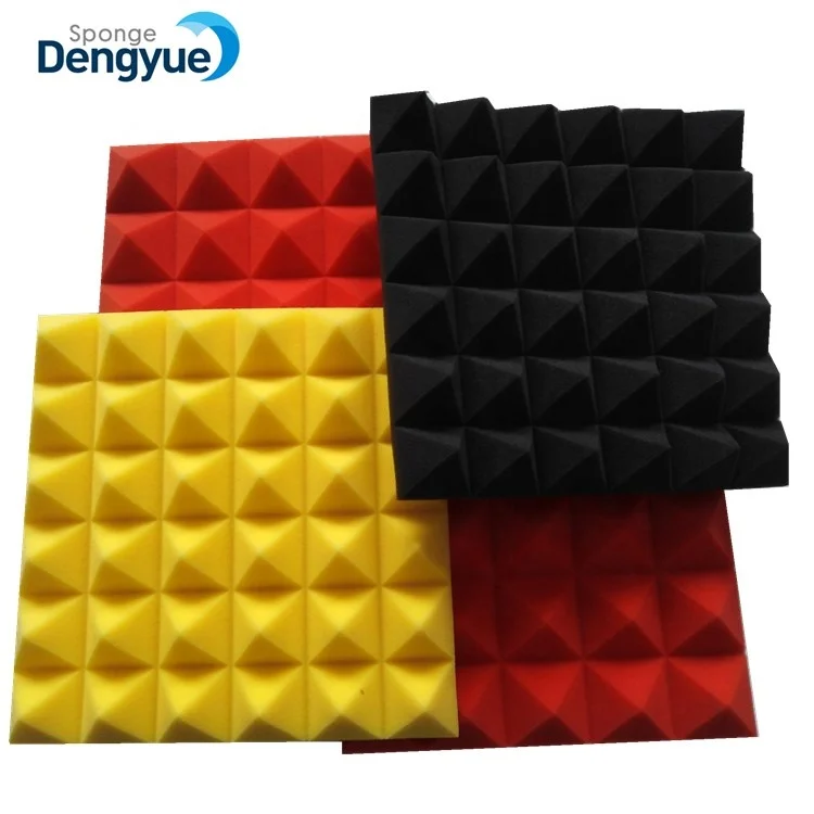 Colorful recording studio noise reduction acoustic materials pu panel  foam