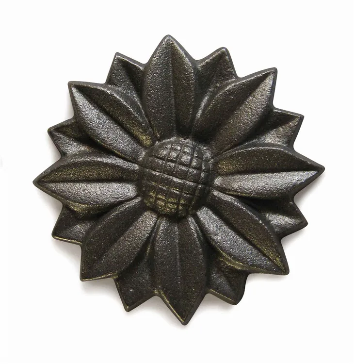 Cast Iron art metal flower leaves animal for house gate decoration