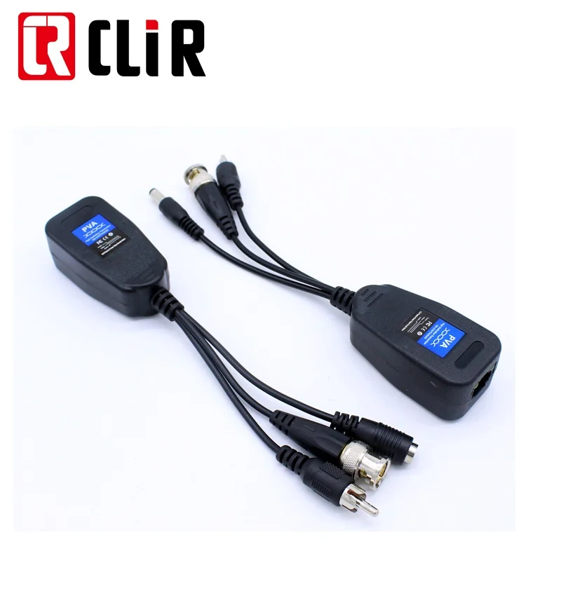 Passive Bnc To RJ45 Converter Power Video Audio HD CVI TVI AHD CVBS PVA Video Balun