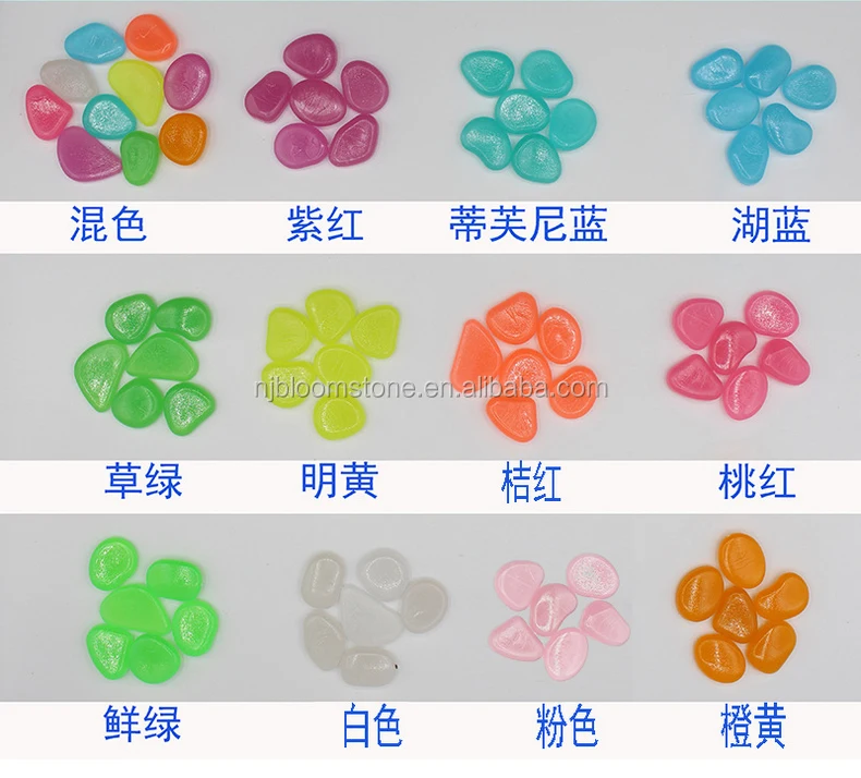 Светящийся камень с галькой