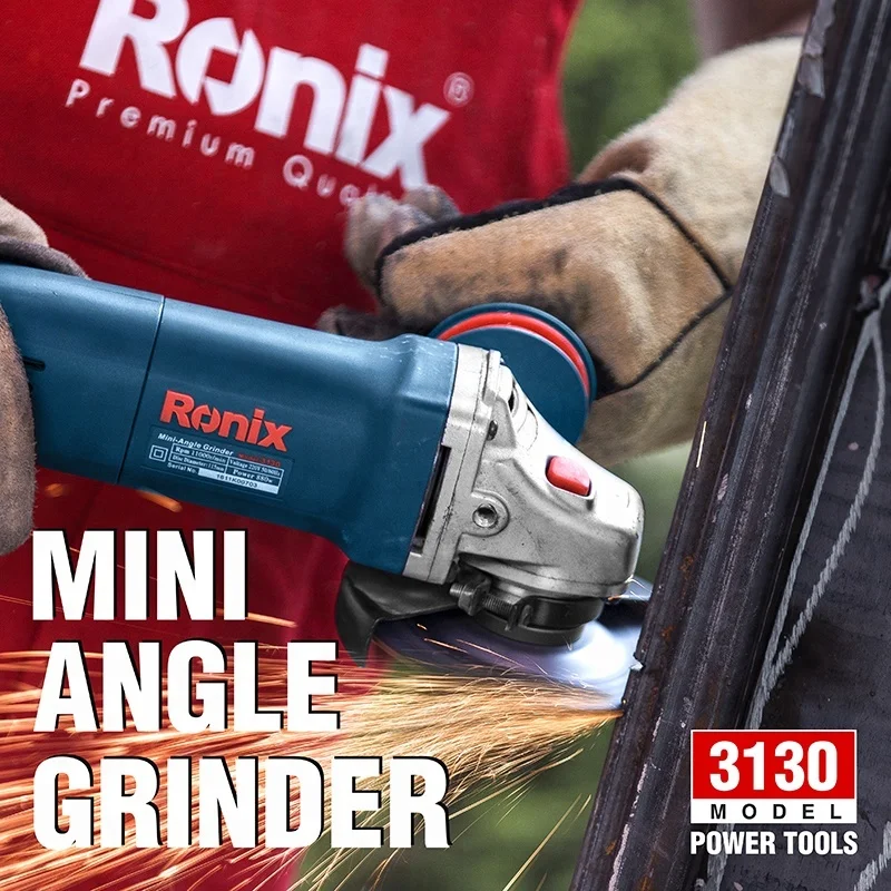 2021 Ronix новая миниатюрная электрическая шлифовальная машина 115 мм 720 Вт угловая шлифовальная машина модель 3130