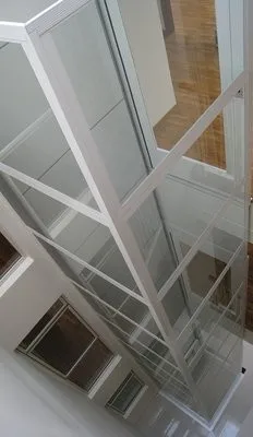 OTSE luxury villa glass panoramic lift screw small home elevator