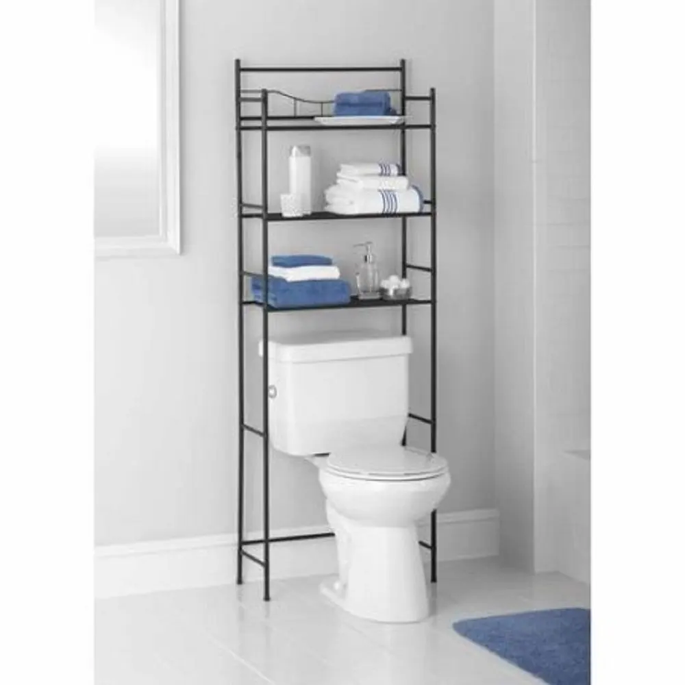 Bathroom Space Save bath towel toilet rack bathroom storage rack Metal Storage Organizer Rack/Free standing Bathroom Shelf