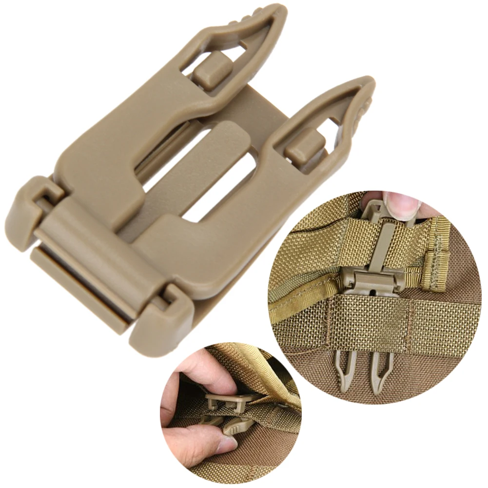 HOT Outdoor Molle Strap EDC Backpack Bag Webbing Connecting Buckle Clip 30mm 