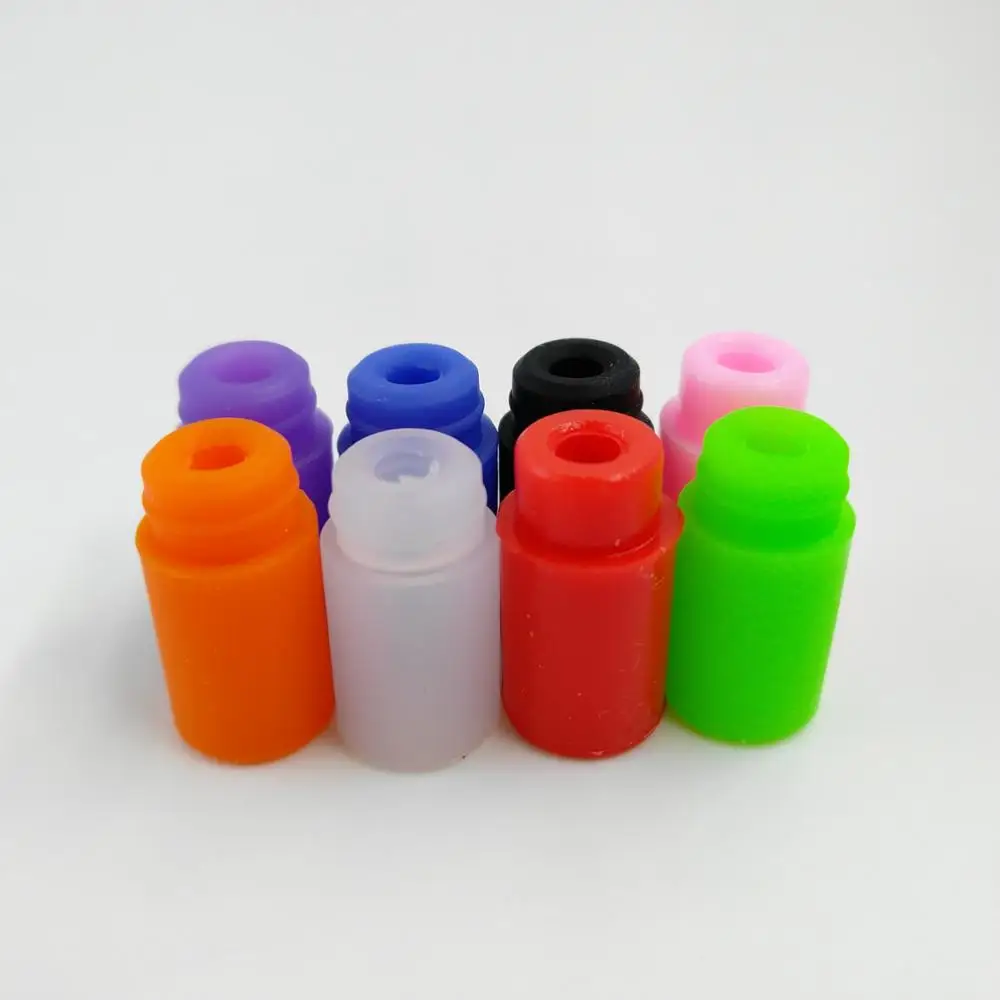 Disposable silicone 510 drip tips colored e-cig rubber mouthpiece tip