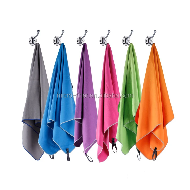 Custom Compact Lightweight Sweat Absorbent Quick Dry Ultra Soft Microfiber Bath Towel