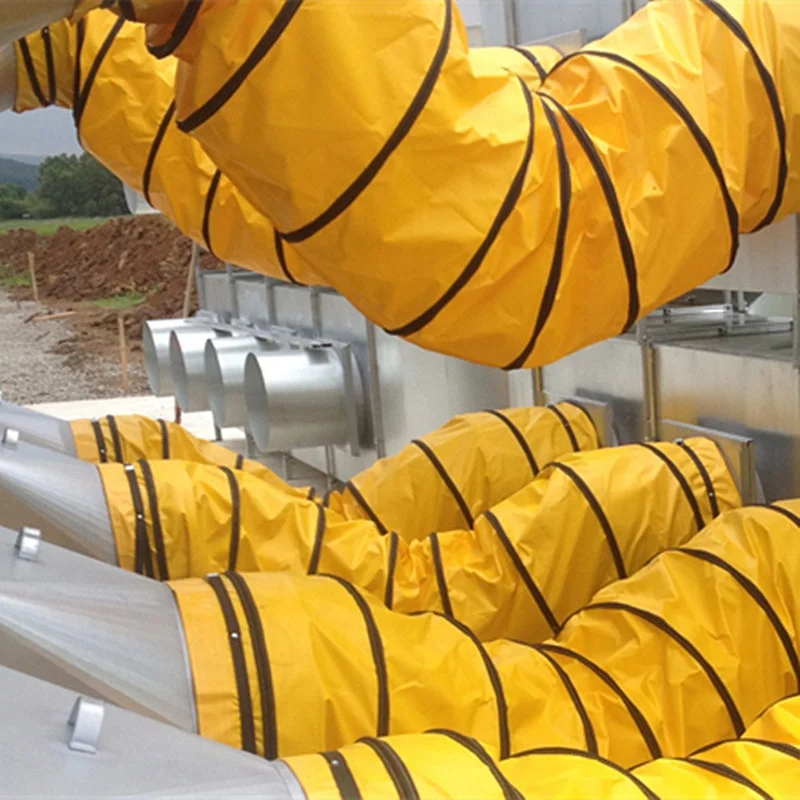 
20 inch diameter durable PVC exhaust insulated flexible air ventilation spiral duct for dehumidification 