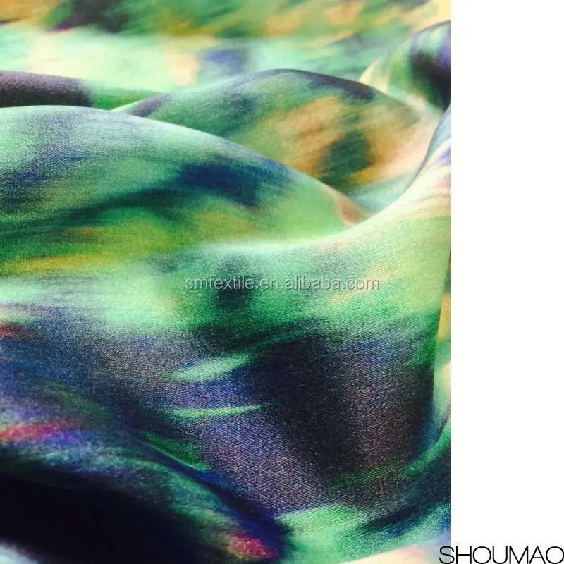 China manufacturer lady dress Silk Chiffon Floral Printed Fabric