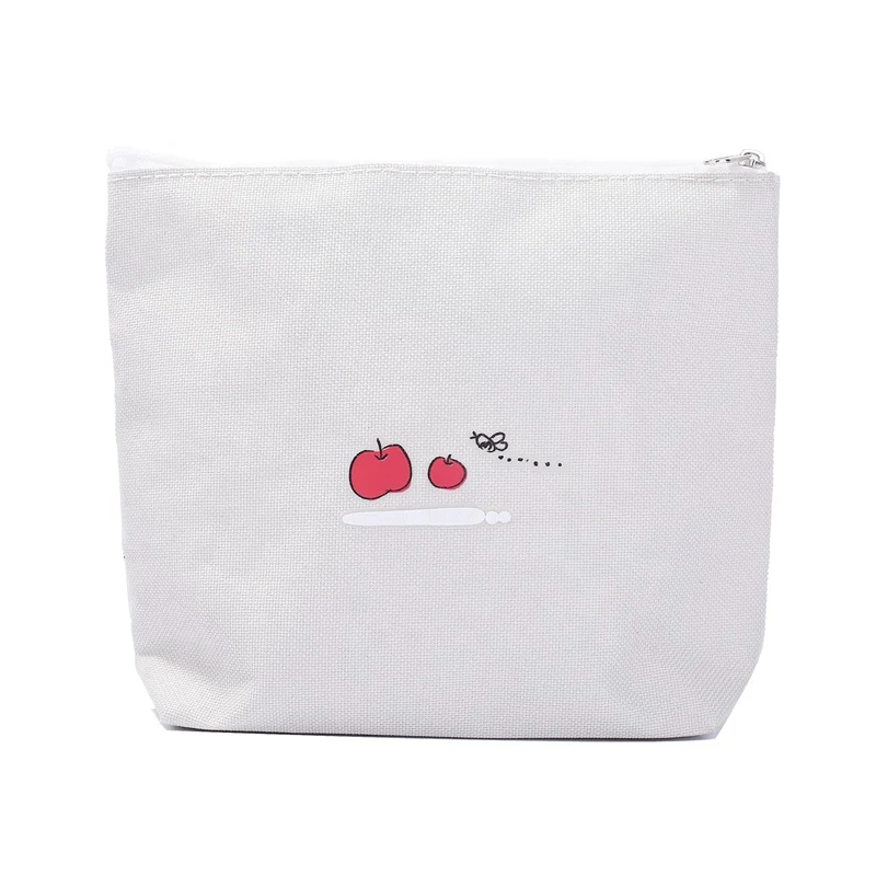 
wholesale cheap creative cotton canvas zipper travel pouch cosmetic bag 