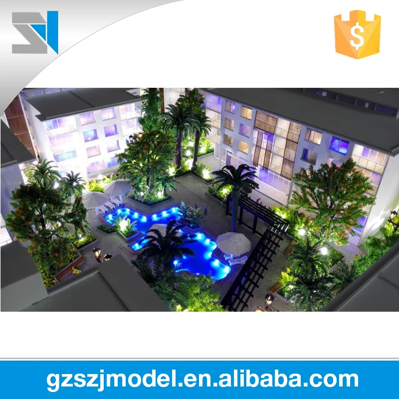 Красивый и прочный Австралийском пансионата построение 3d модели