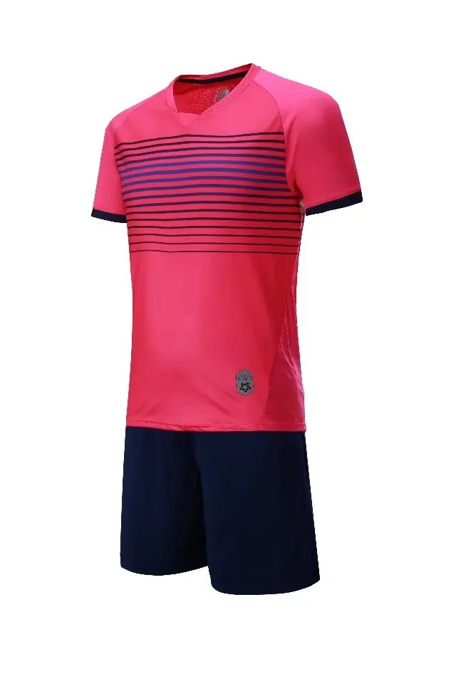 Quality soccer jersey 100% polyester micromesh  football teams uniforms in adult and kids sizes in stock
