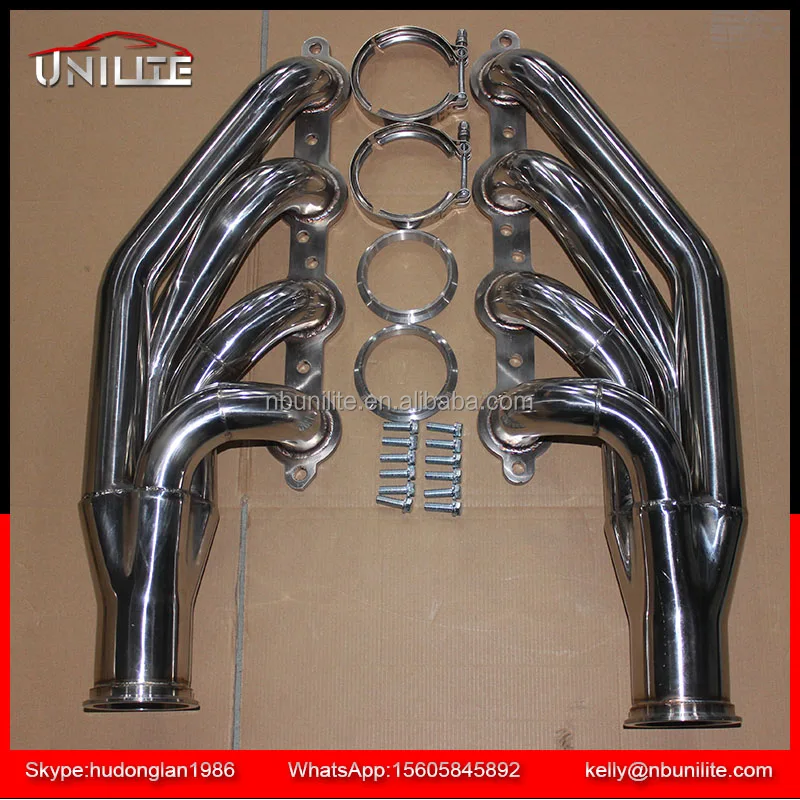 Stainless Steel Exhaust Pipe Manifold Headers for 97-14 CHEVY SMALL BLOCK V8 LS1/LS2/LS3/LS6 LSX TURBO