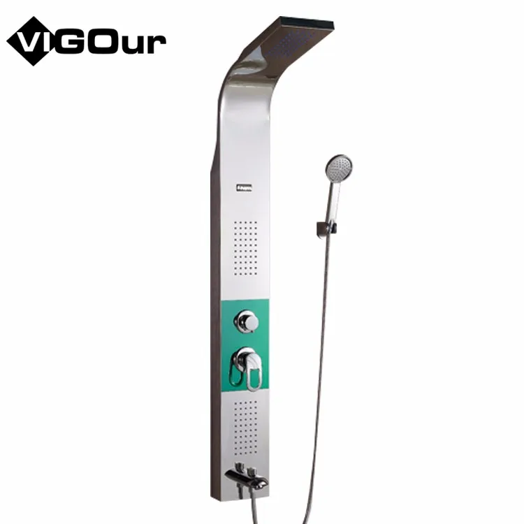 Shower Panels Bath & Shower Faucet Type and Stainless Steel Surface Finishing china bathroom toilet shower